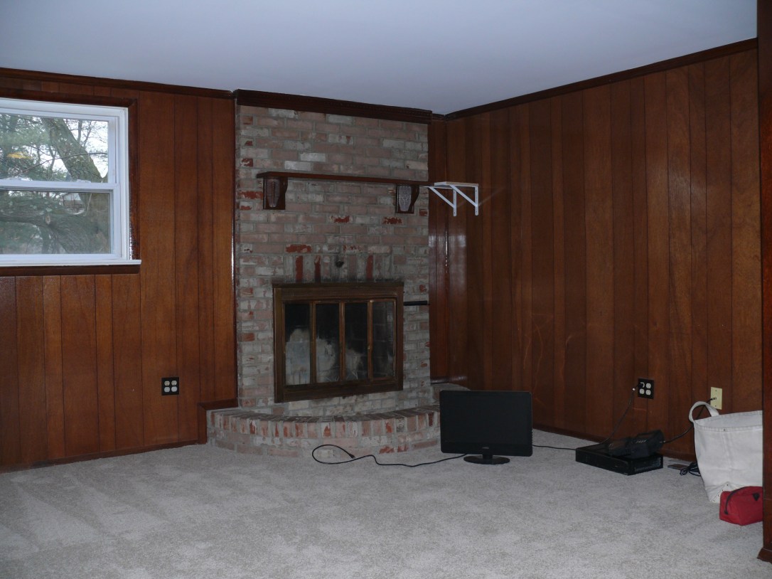 Before fireplace