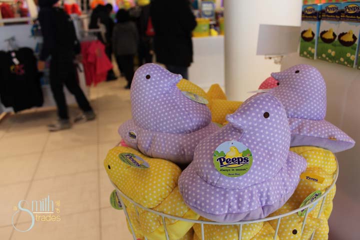 Our first visit to the Peep store!