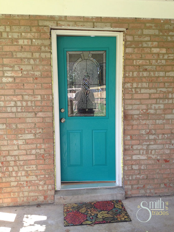 {A Smith of All Trades} Car Port Door Painted no molding