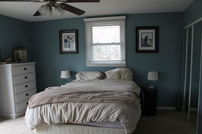 A Smith of All Trades_Master Bedroom_bed before