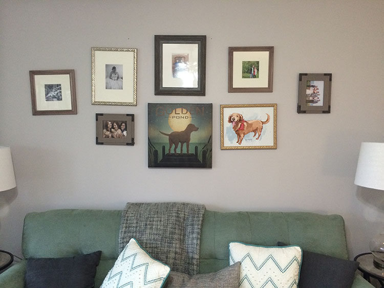 Gallery wall_adding in art